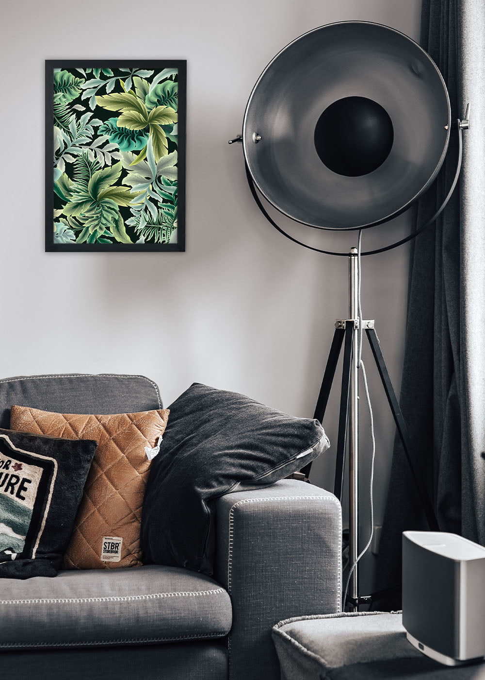 Quadro Decorativo abstrato - Com vidro