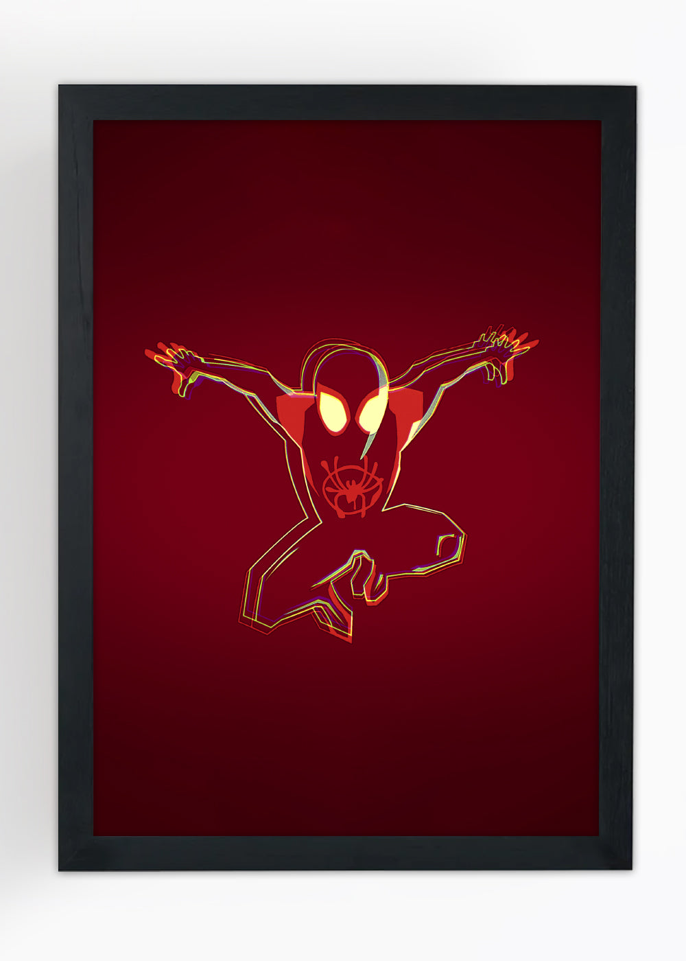 Quadro Homem-aranha Miles Morales - Com vidro