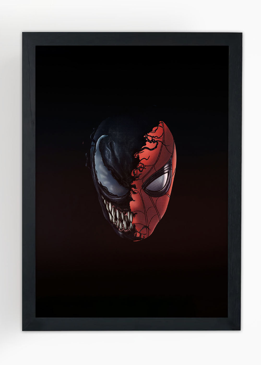 Quadro Decorativo Venom x Homem aranha - Com vidro