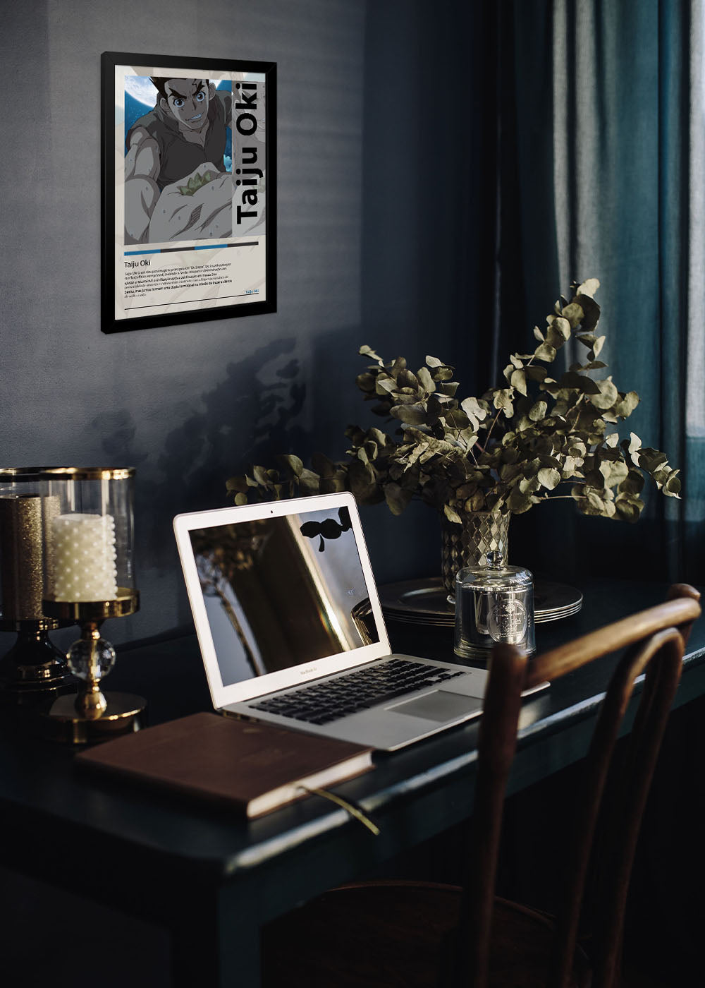 Quadro Decorativo Taiju Oki - Dr. Stone - Com vidro