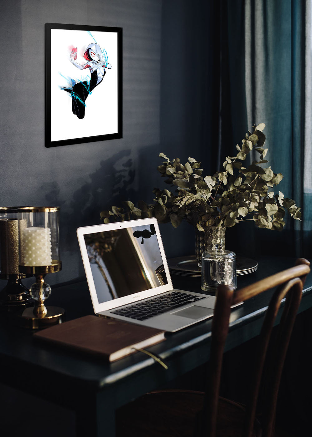 Quadro Decorativo Mulher Aranha - Com vidro