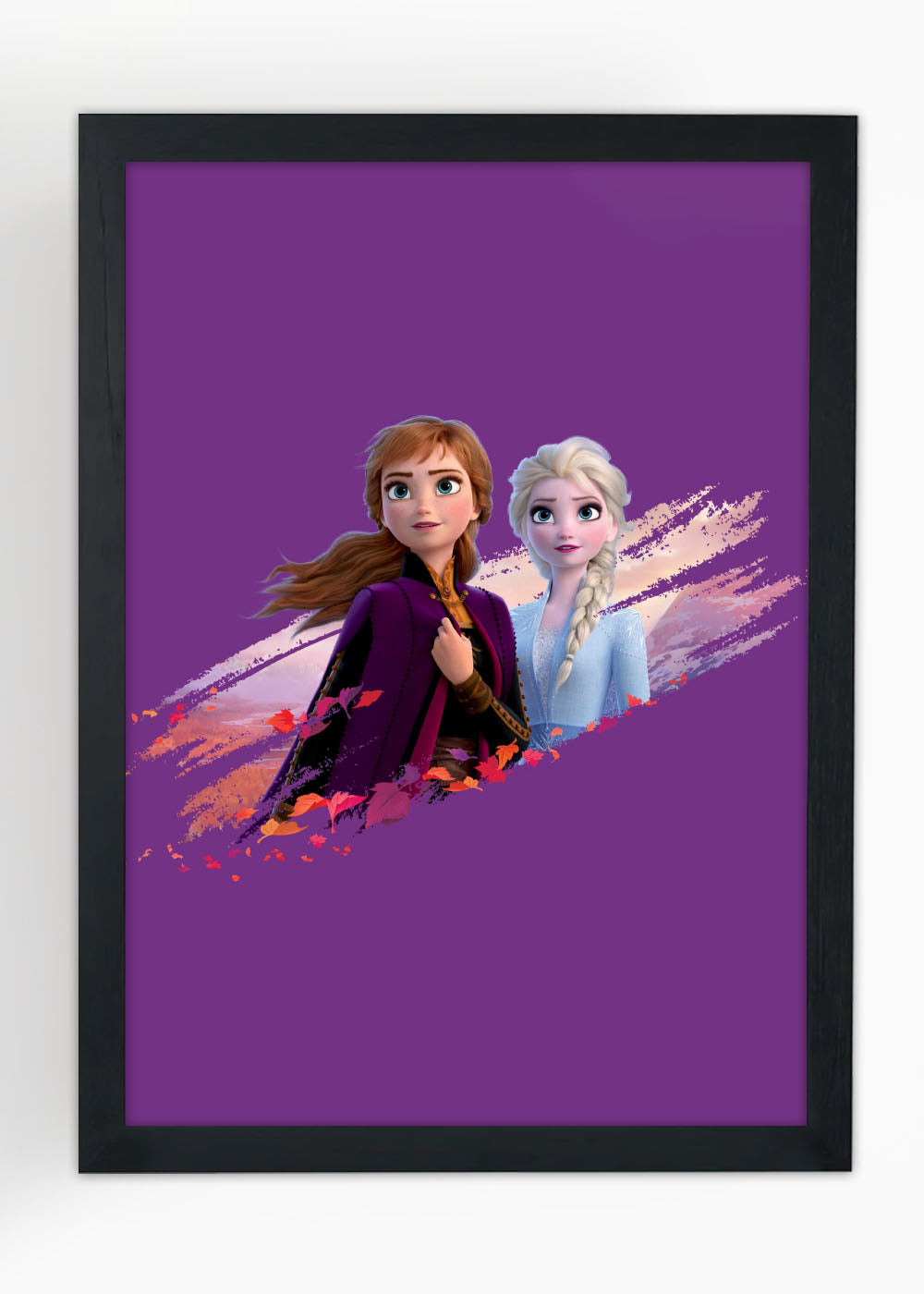 Quadro Decorativo Elsa e ana - Com vidro