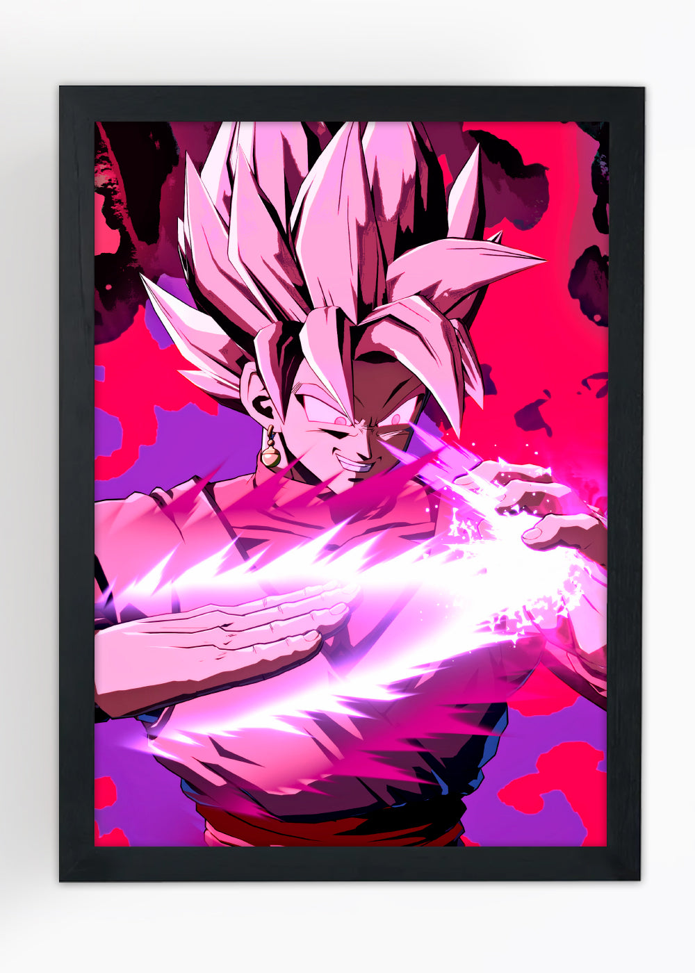 Quadro Dragon Ball FighterZ, Black - Com vidro