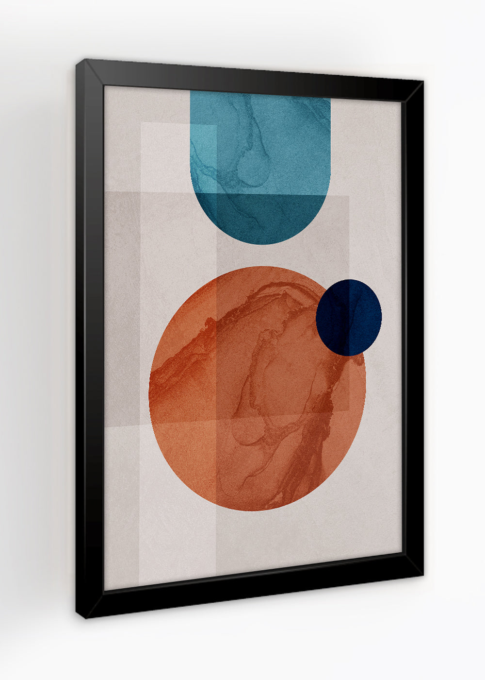 Quadro Decorativo Arte abstrata moderna - Com vidro