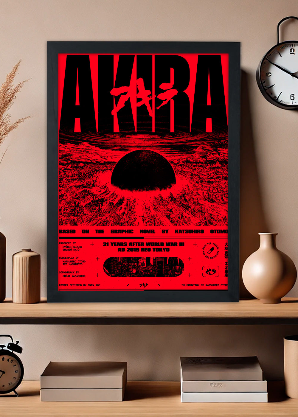 Quadro Decorativo Akira - Com vidro