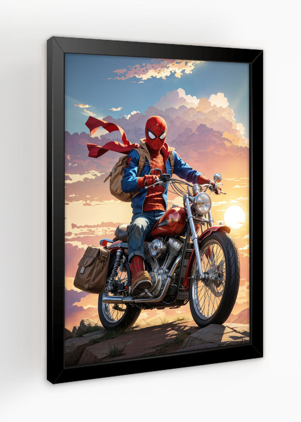 Quadro Decorativo Homem Aranha aventureiro - Com vidro
