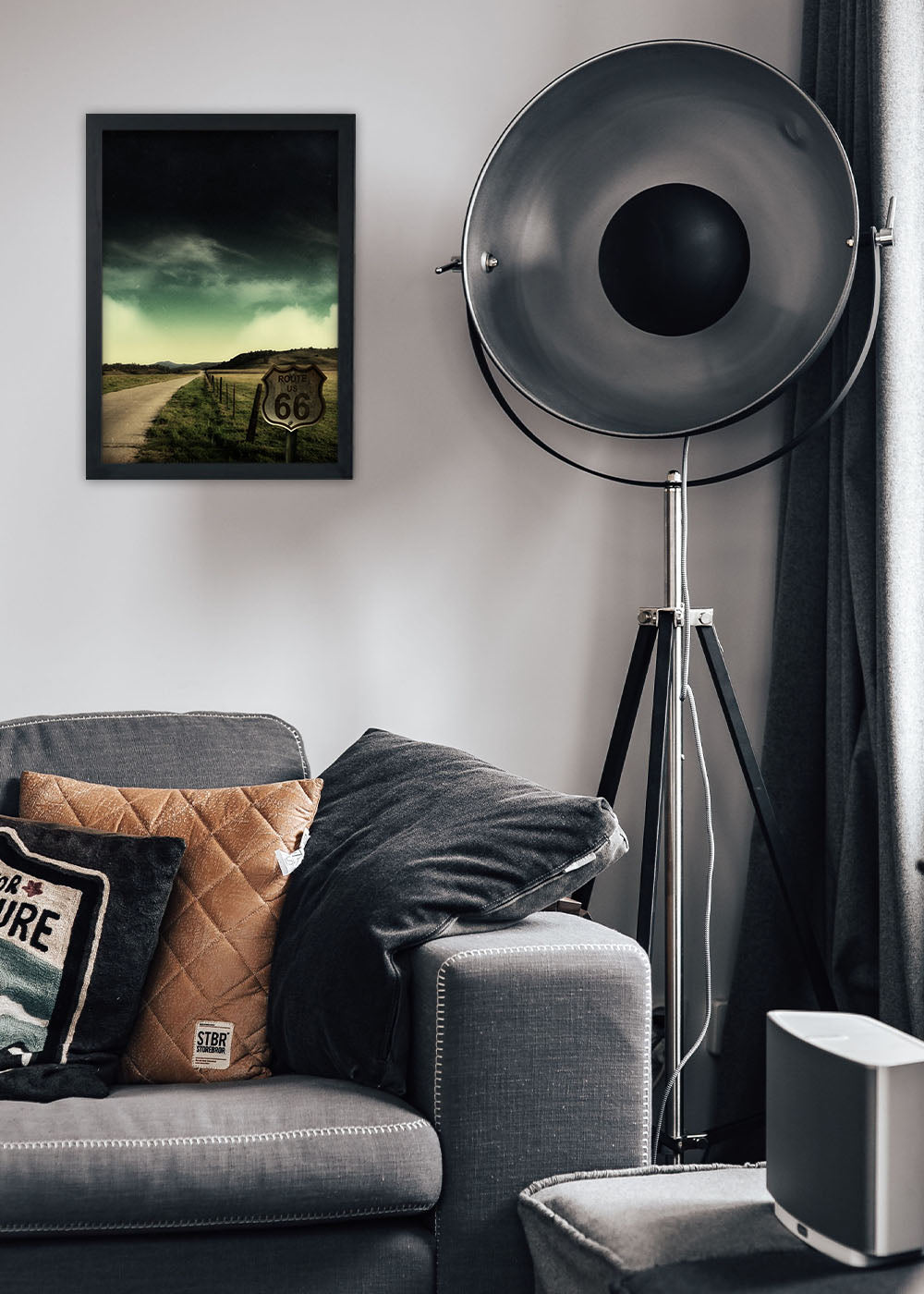 Quadro Decorativo A Estrada Perdida - Com vidro