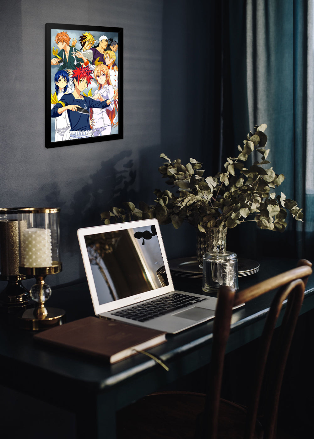 Quadro Food Wars! Shokugeki no Soma - Com vidro