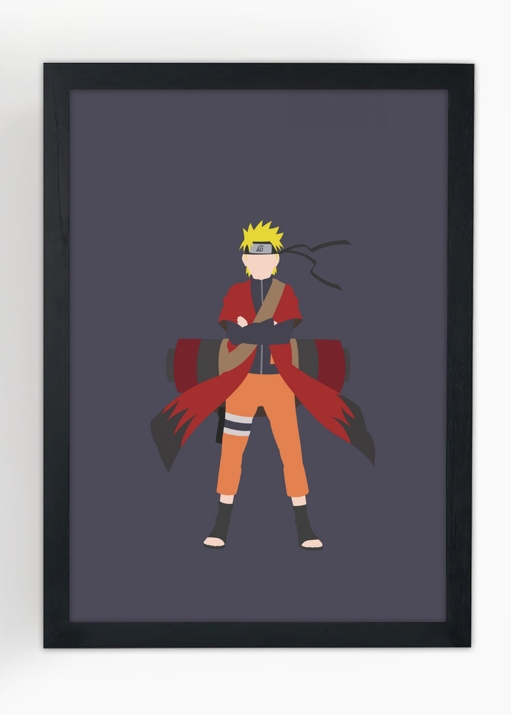 Quadro Decorativo Naruto no modo sabio - Anime - Com vidro