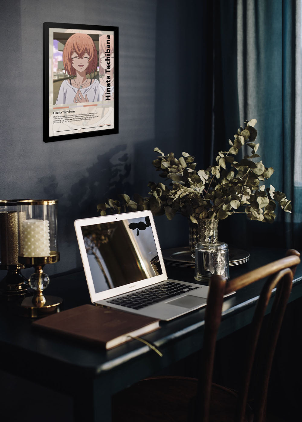 Quadro Decorativo Hinata Tachibana Tokyo Revengers Com vidro