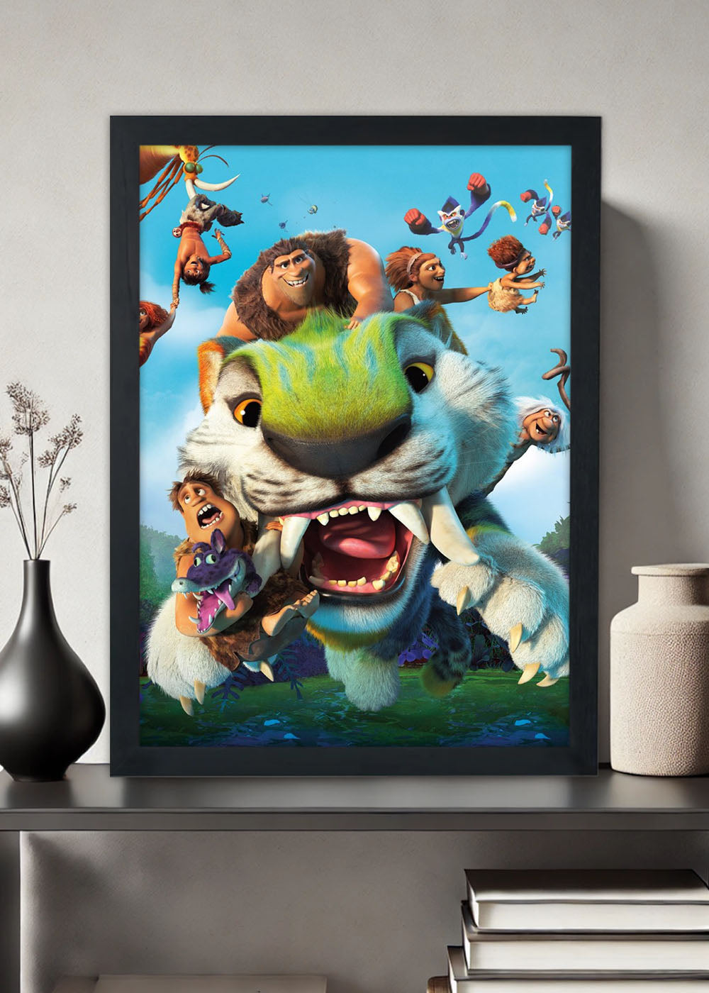 Quadro Familia Os croods - Com vidro
