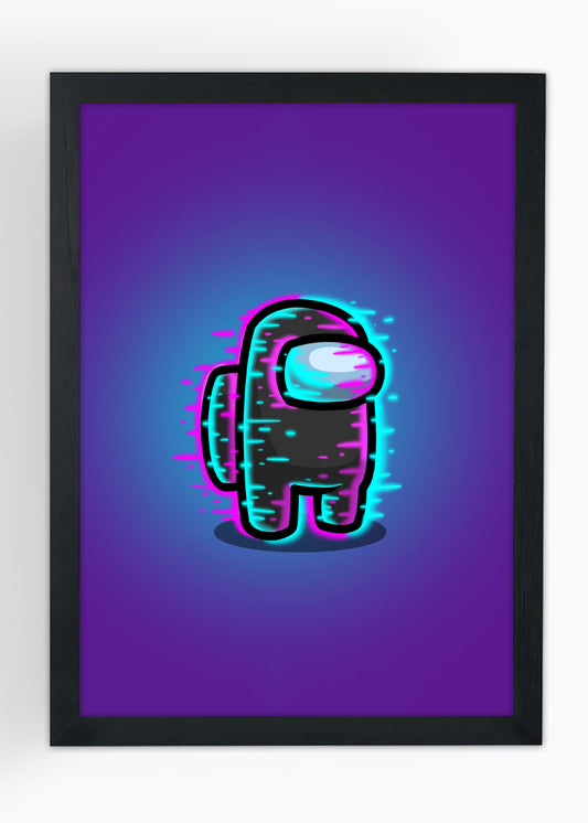 Quadro Decorativo Among Us - Com vidro