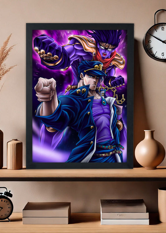 Quadro JoJo's Adventure Stardust  - Com vidro