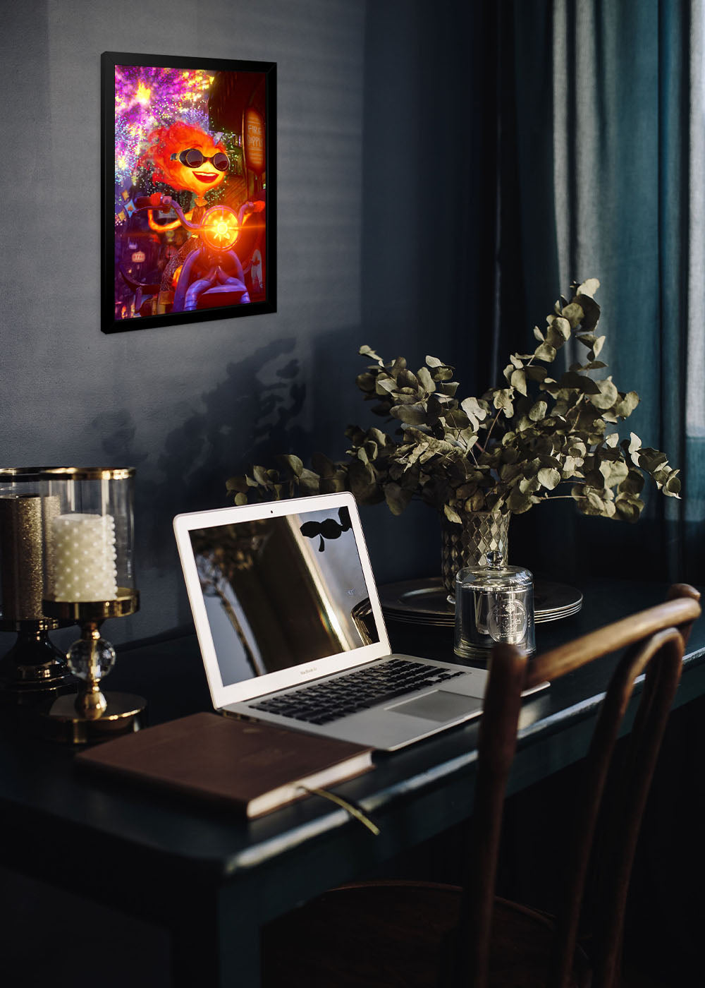 Quadro Fogo e a agua o filme - Com vidro