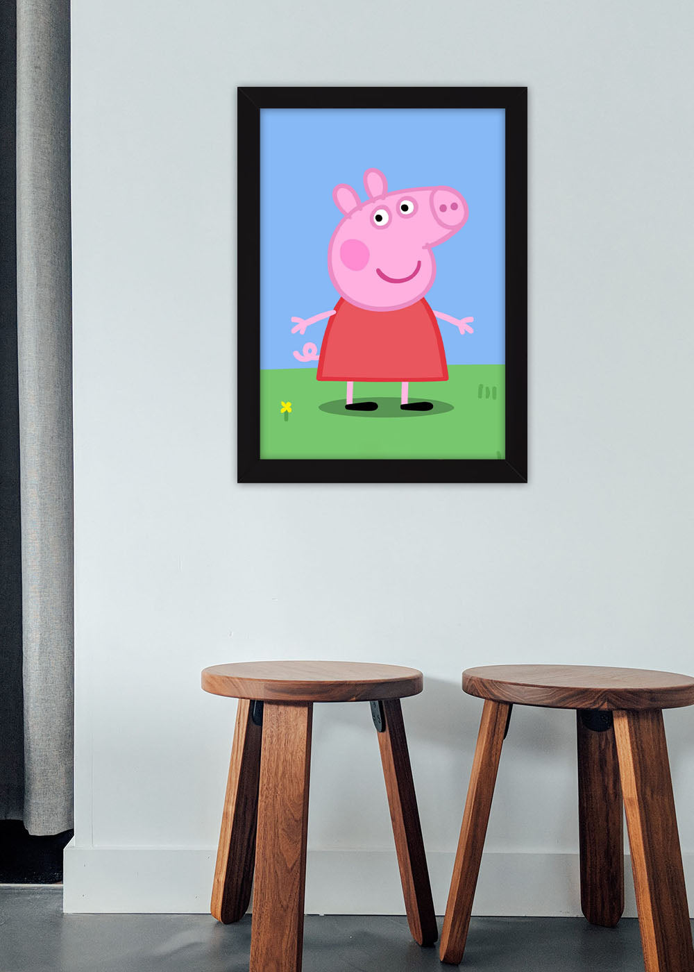 Quadro Decorativo Peppa - Com vidro