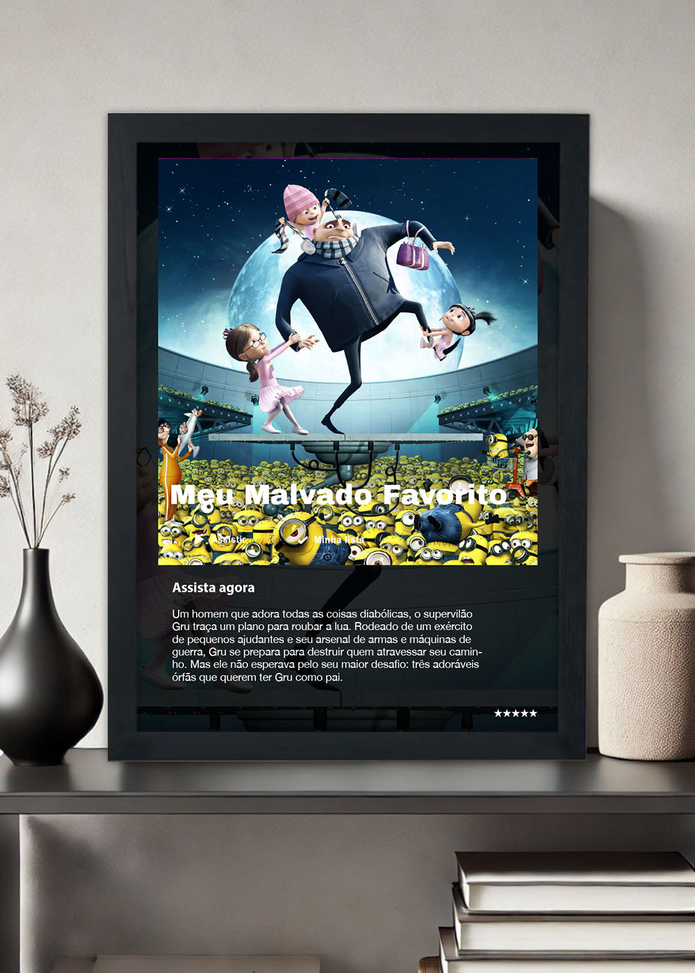Quadro Decorativo Meu Malvado Favorito - Com vidro