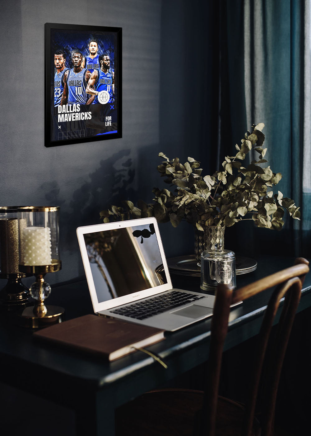 Quadro Decorativo Dallas Mavericks - Com vidro