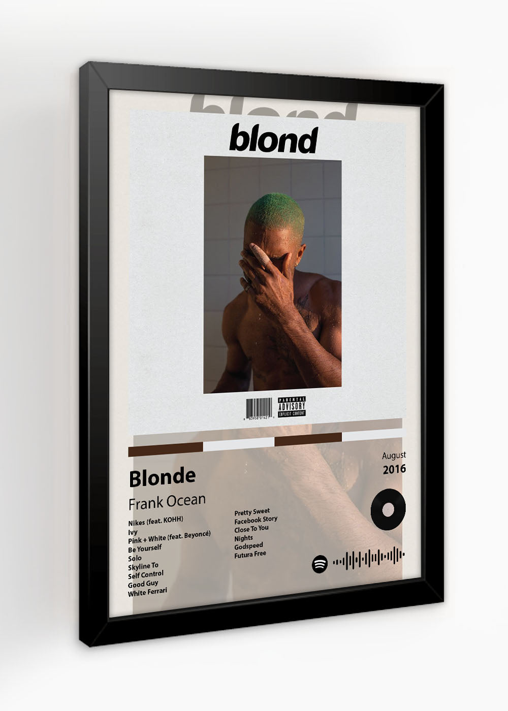 Quadro Decorativo Blonde - Frank Ocean