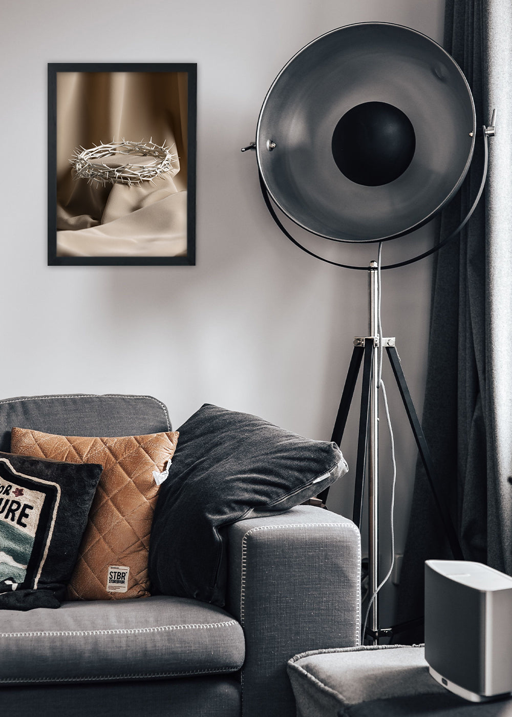 Quadro Coroa de espinhos usada por Jesus - Com vidro