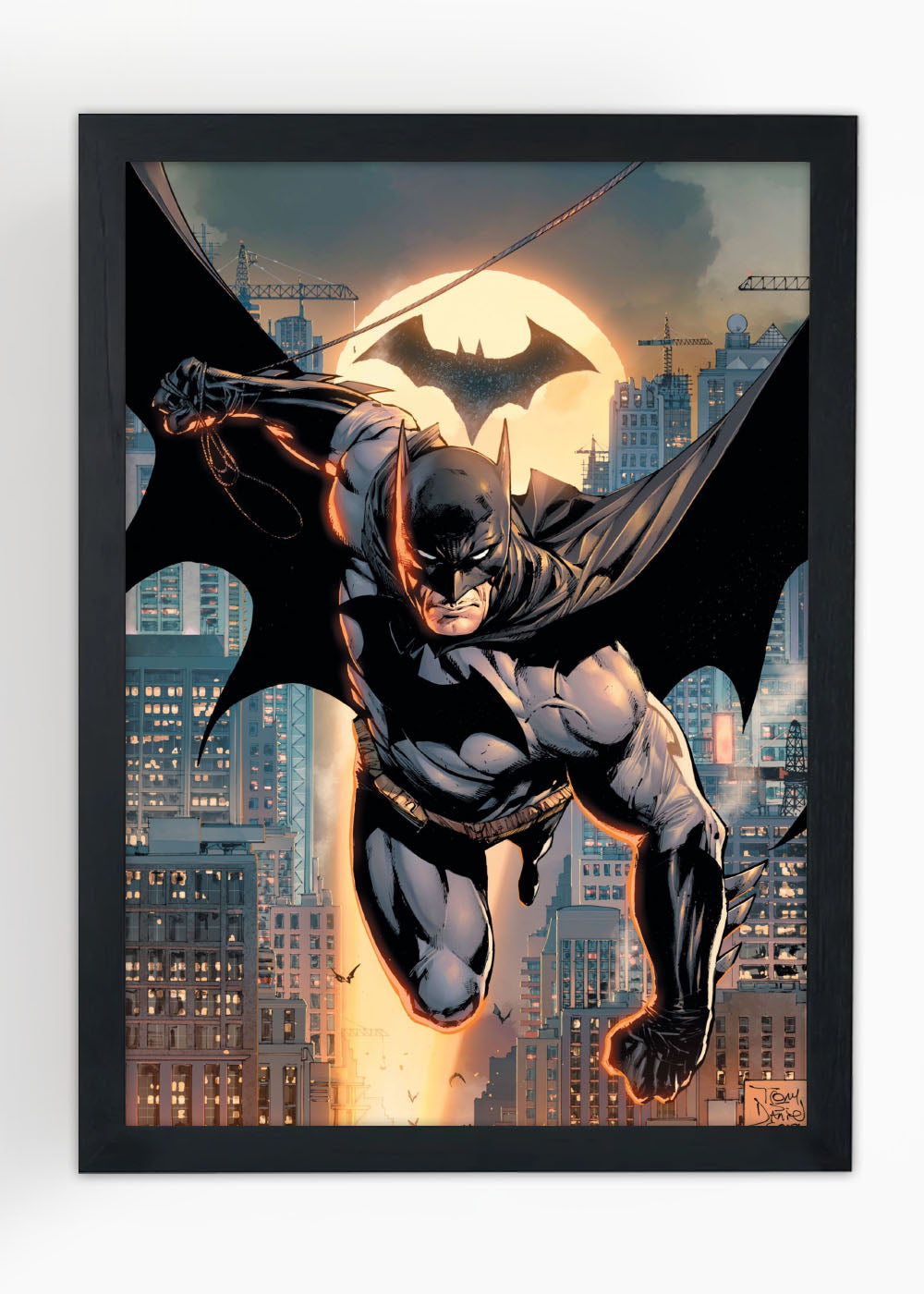 Quadro Decorativo Heroi DC - Batman - Com vidro