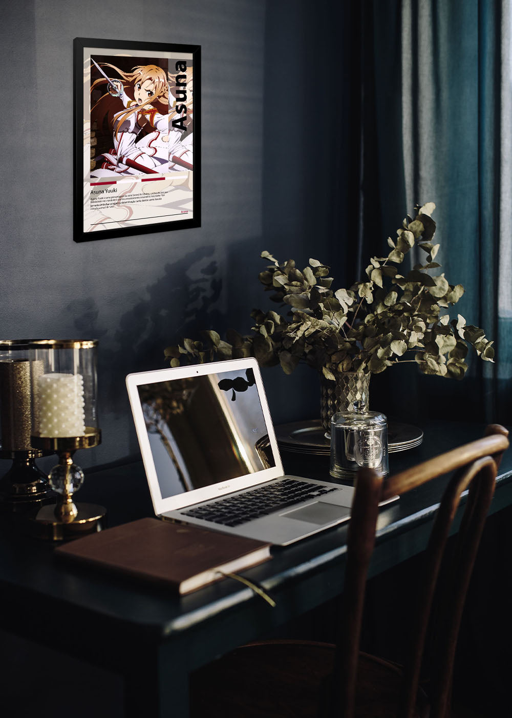 Quadro Decorativo Asuna Yuuki - Sword Art Online - Com vidro