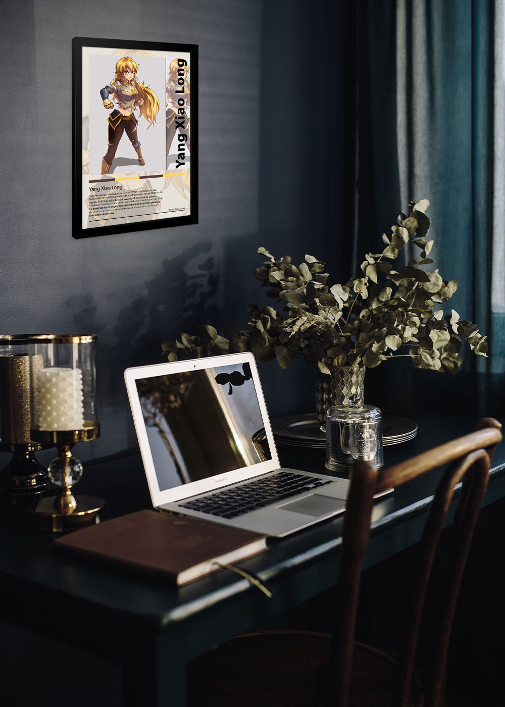 Quadro Decorativo Yang Xiao Long - RWBY - Com vidro