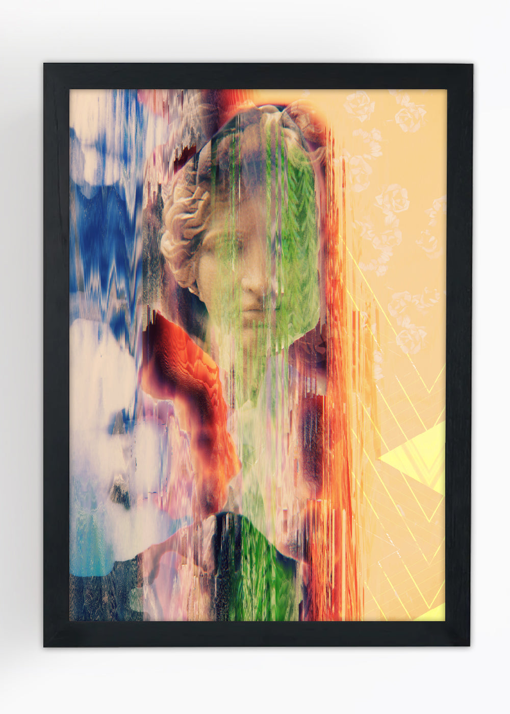 Quadro Decorativo Arte gráfica Abstrato - Com vidro