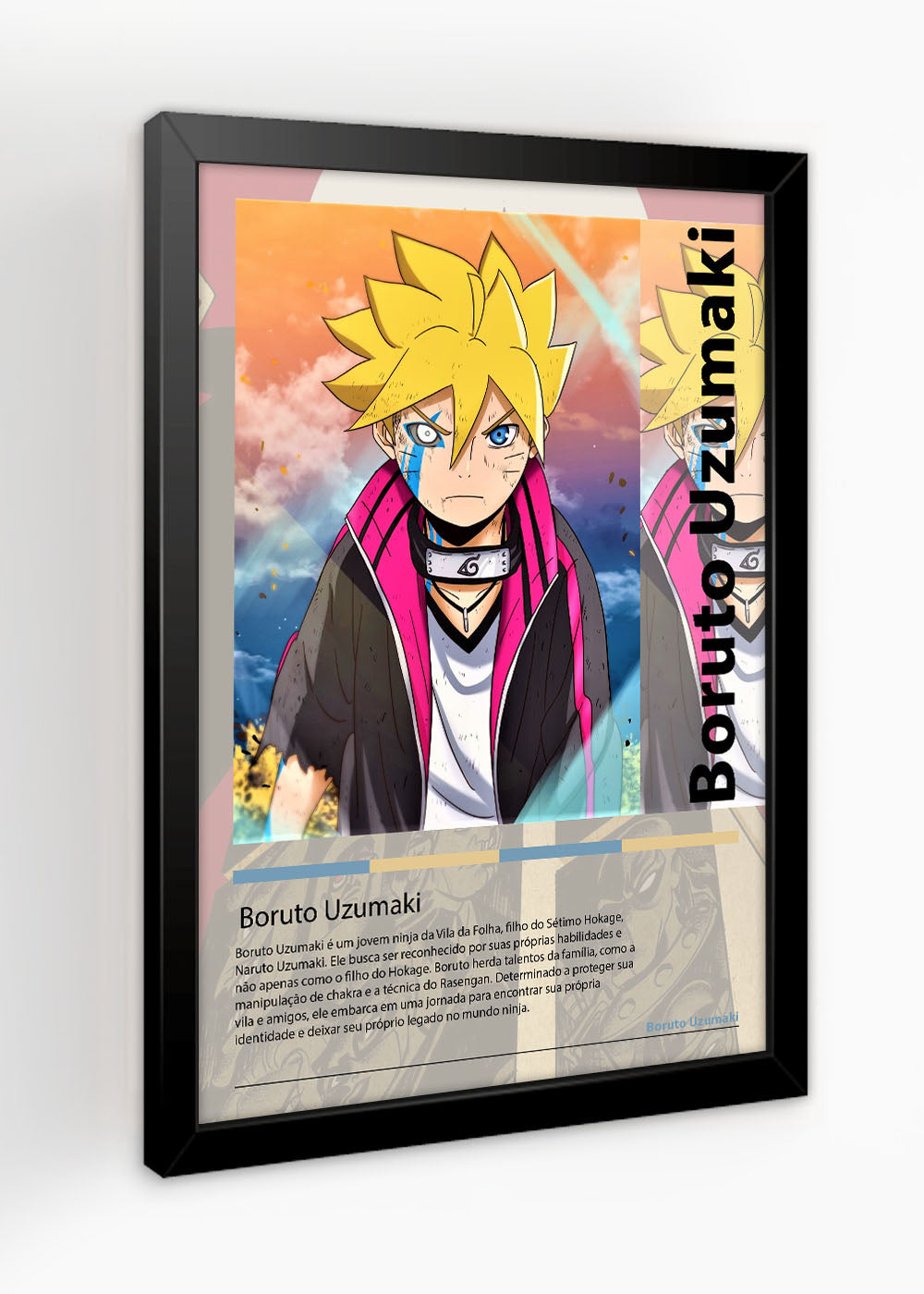 Quadro Boruto Uzumaki - Com vidro