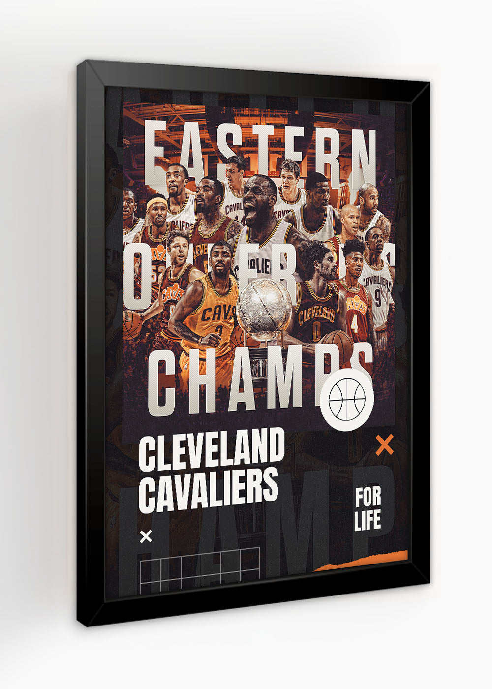 Quadro Decorativo Cleveland Cavaliers - Com vidro