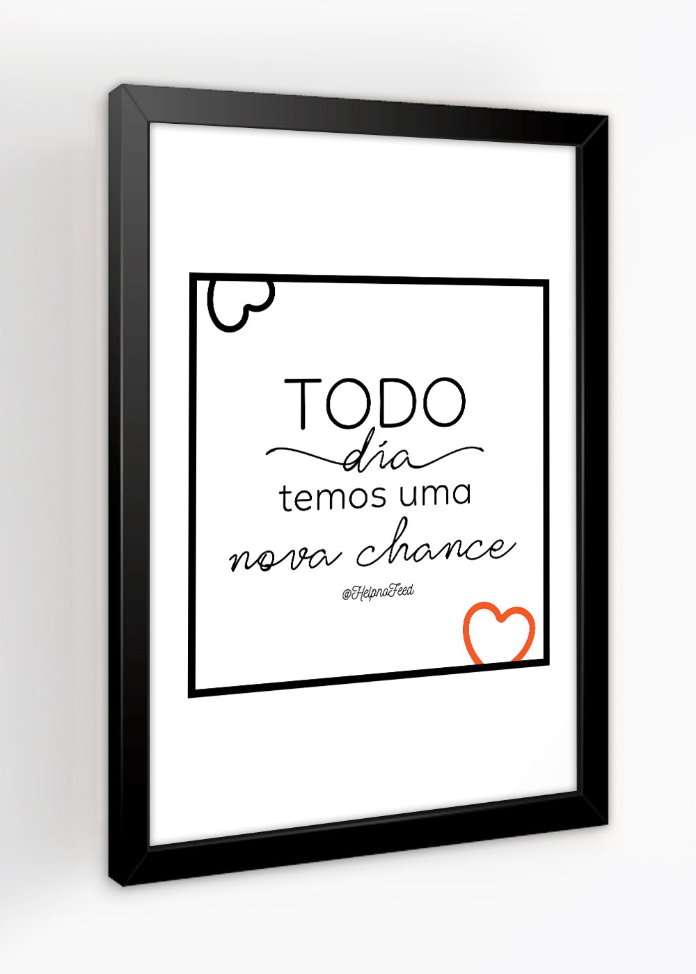 Quadro Decorativo Nova chance - Com vidro