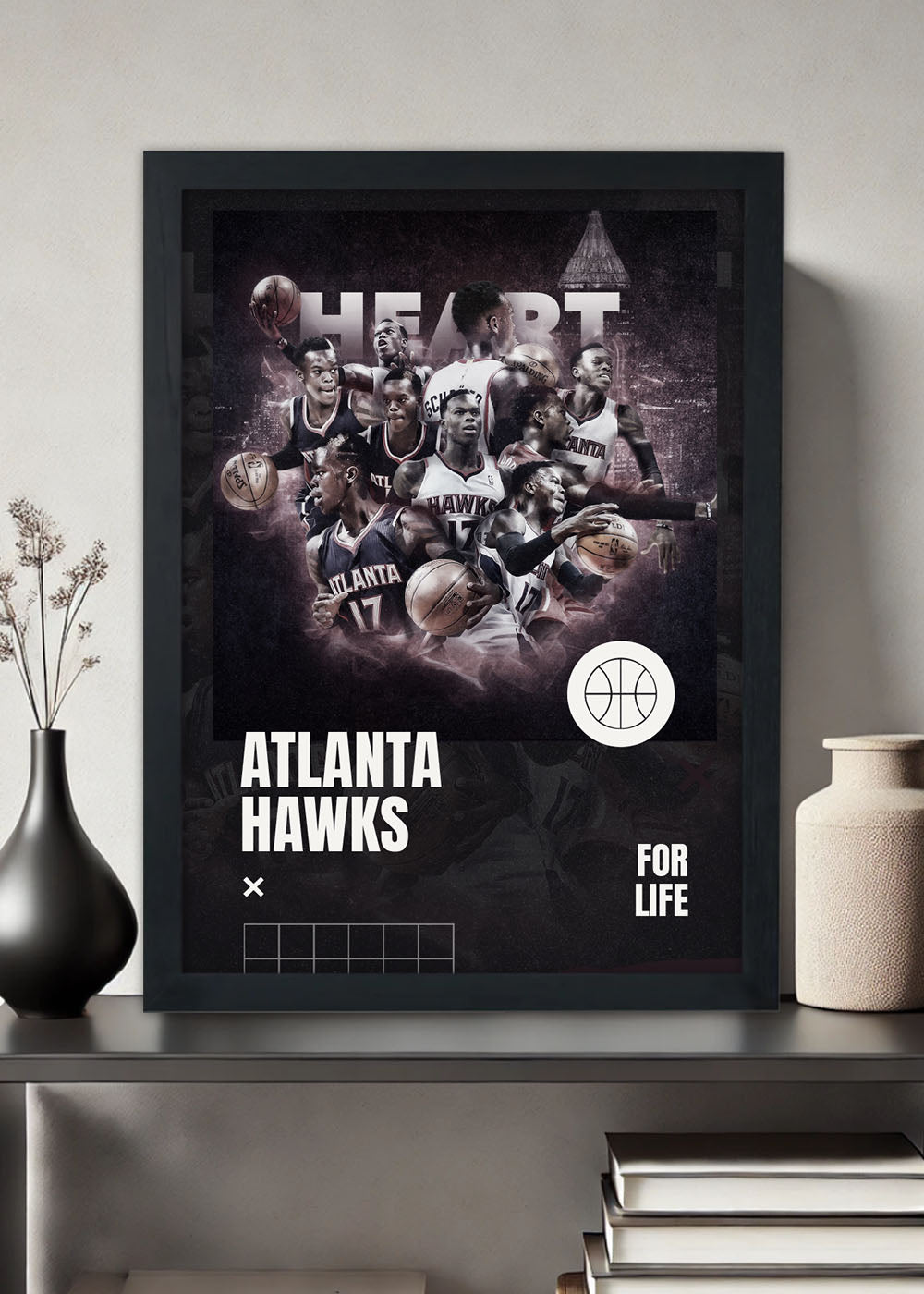 Quadro Decorativo Atlanta Hawks