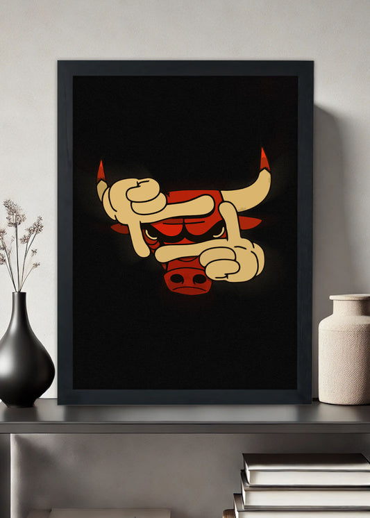 Quadro Chicago Bulls - Com vidro