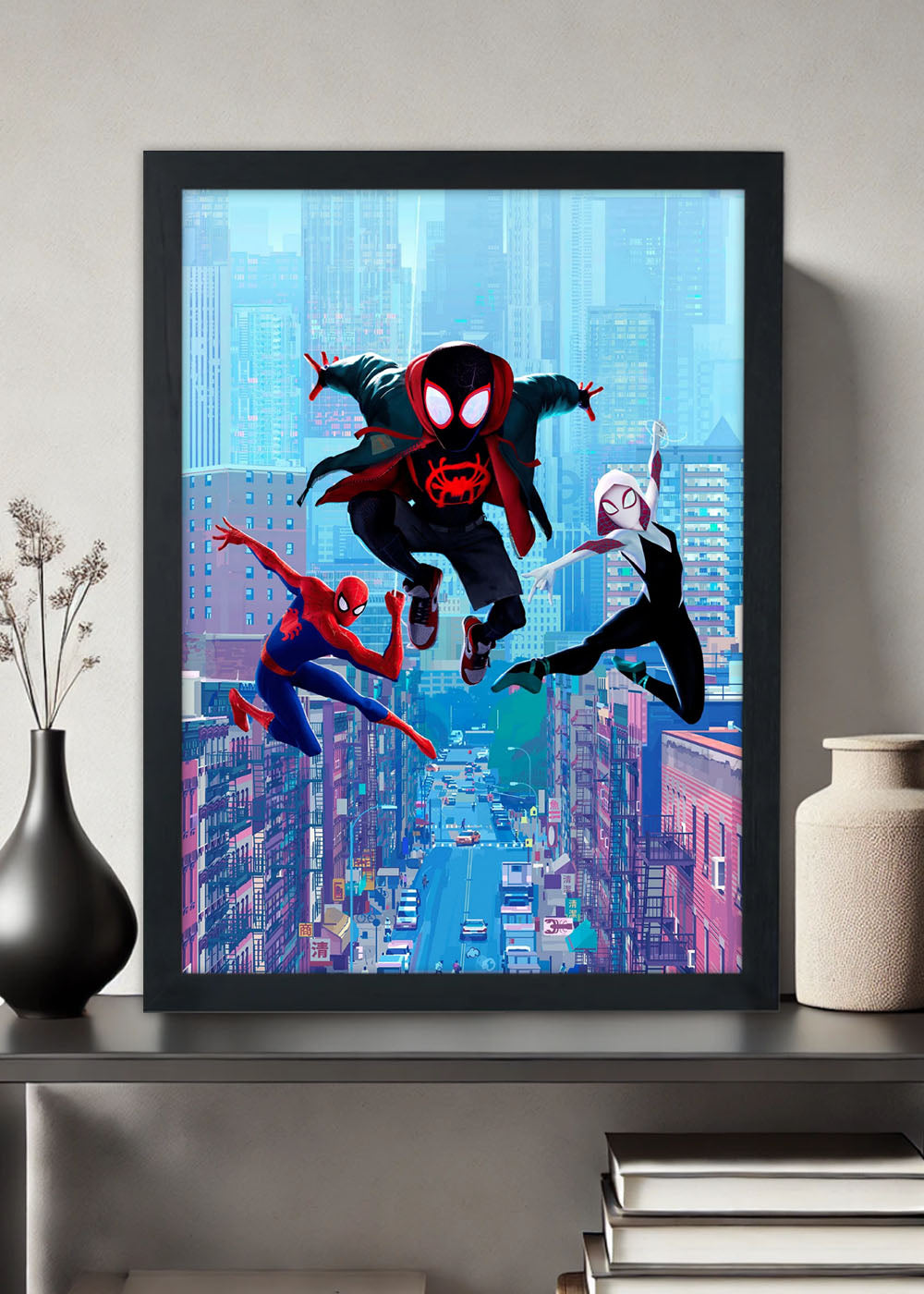 Quadro Decorativo Heroi Marvel - Homem Aranha - Com vidro