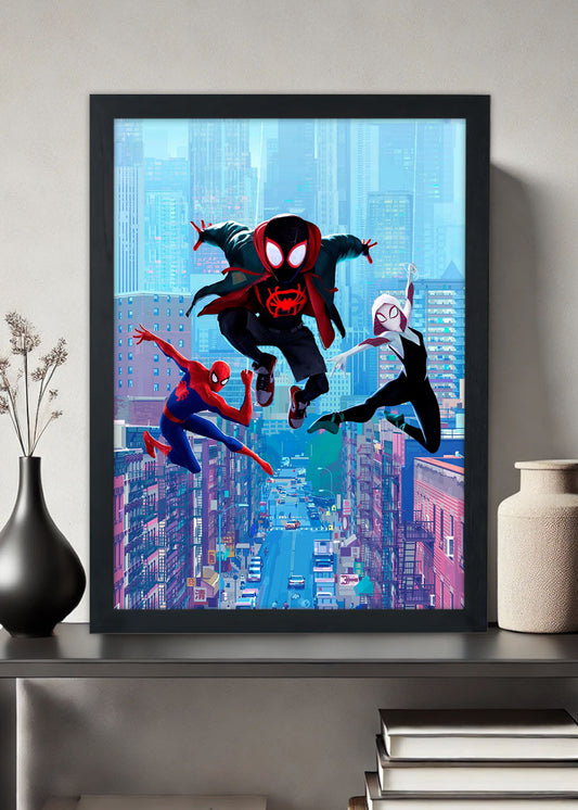 Quadro Decorativo Heroi Marvel - Homem Aranha - Com vidro