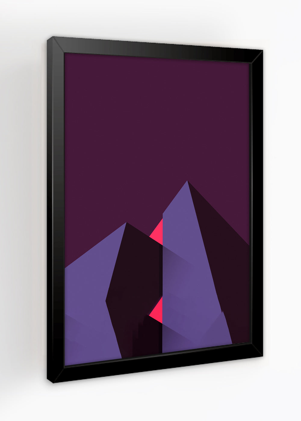 Quadro Decorativo Geométrico - Com vidro