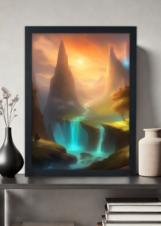 Quadro O Belo Reino de Svartalfheim - Com vidro