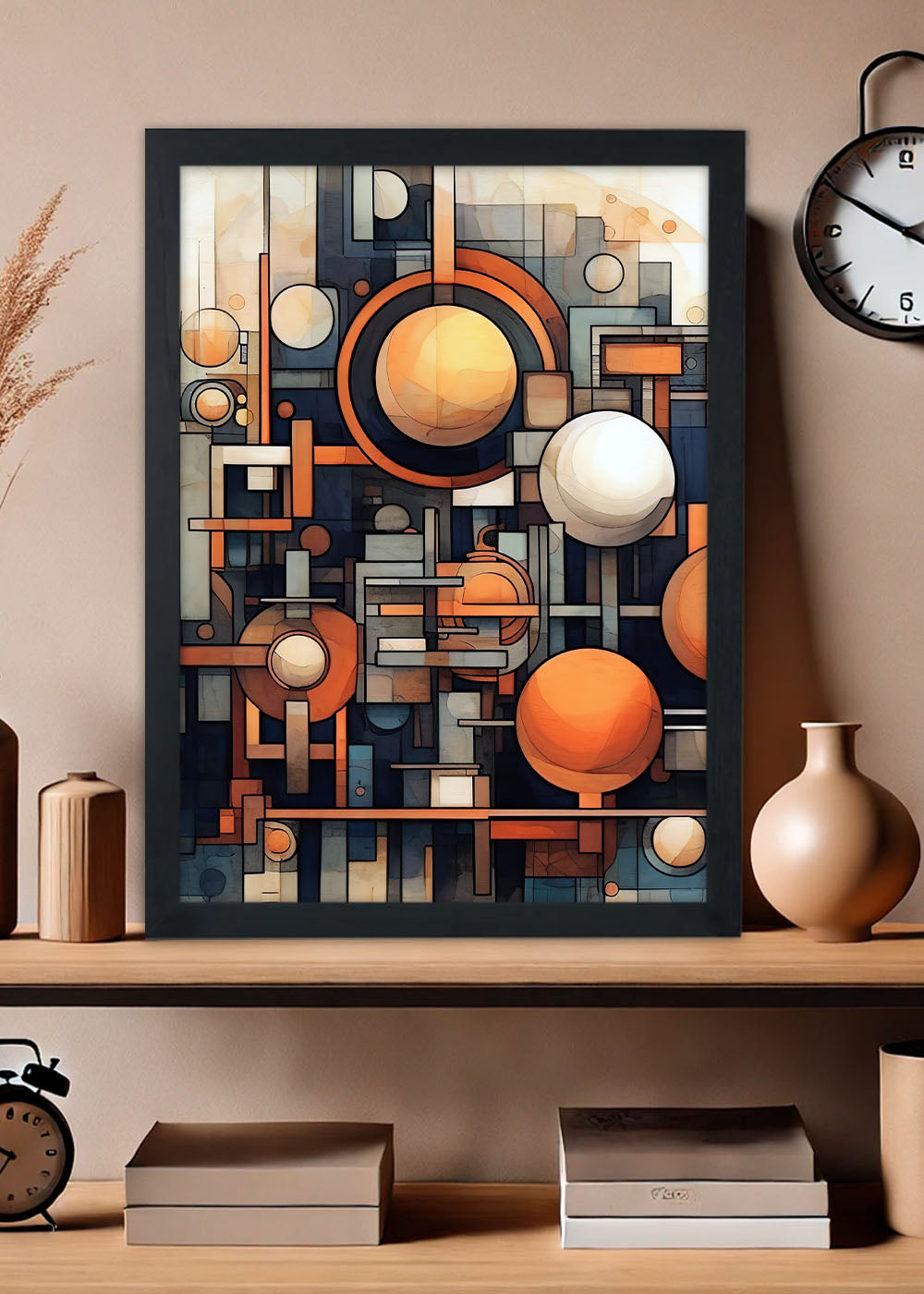 Quadro Abstratos - Com vidro