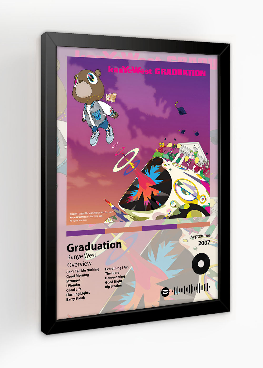 Quadro Decorativo Graduation - Kanye West