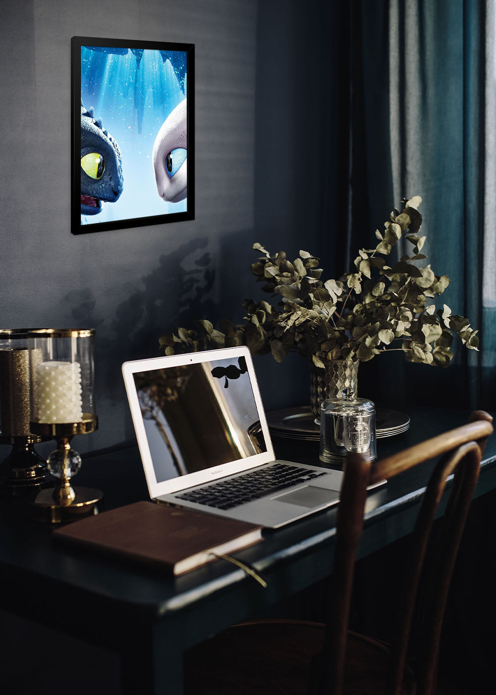 Quadro Furia da Noite e Sua amada - Com vidro