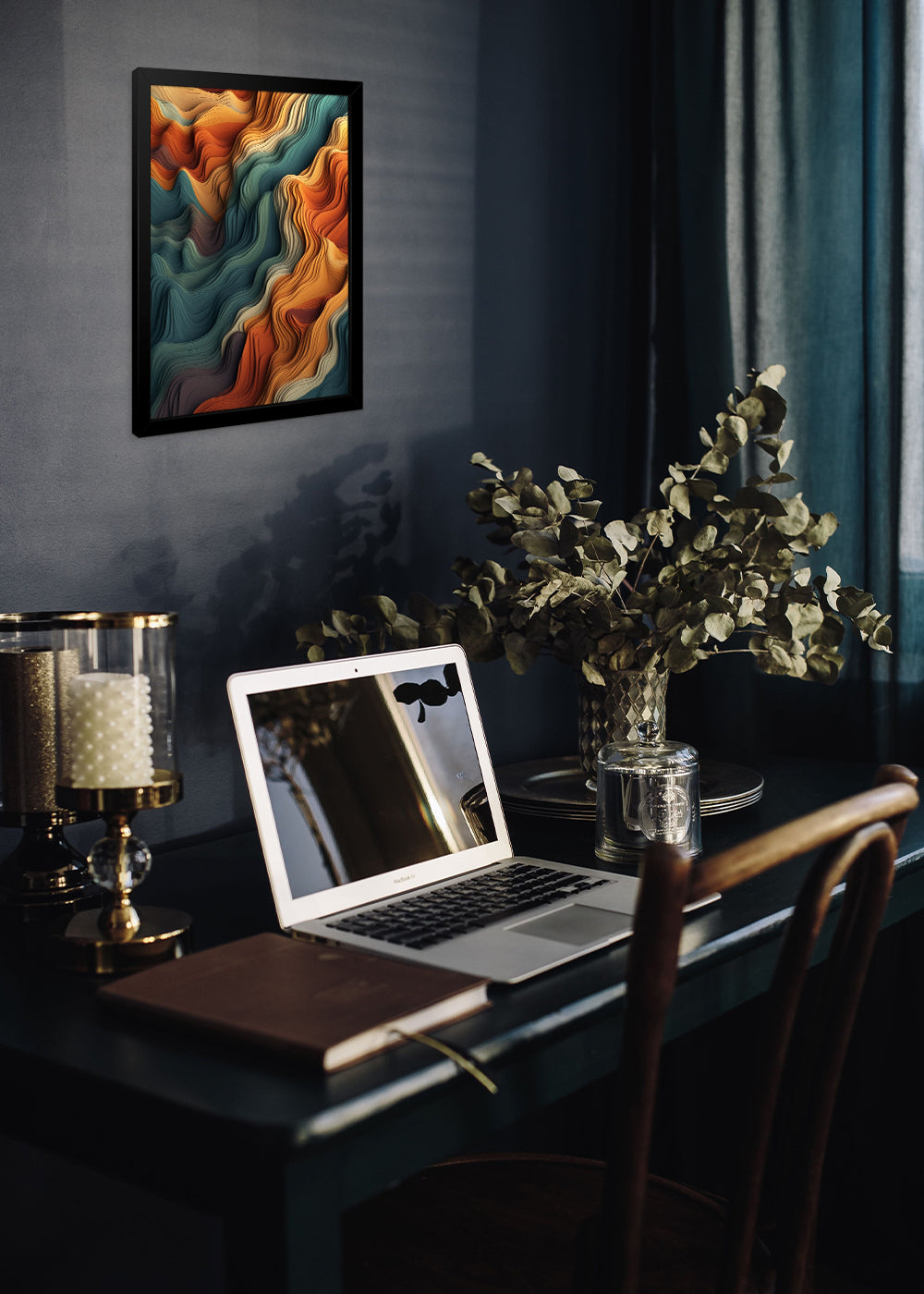 Quadro Decorativo Arte abstrata - Com vidro