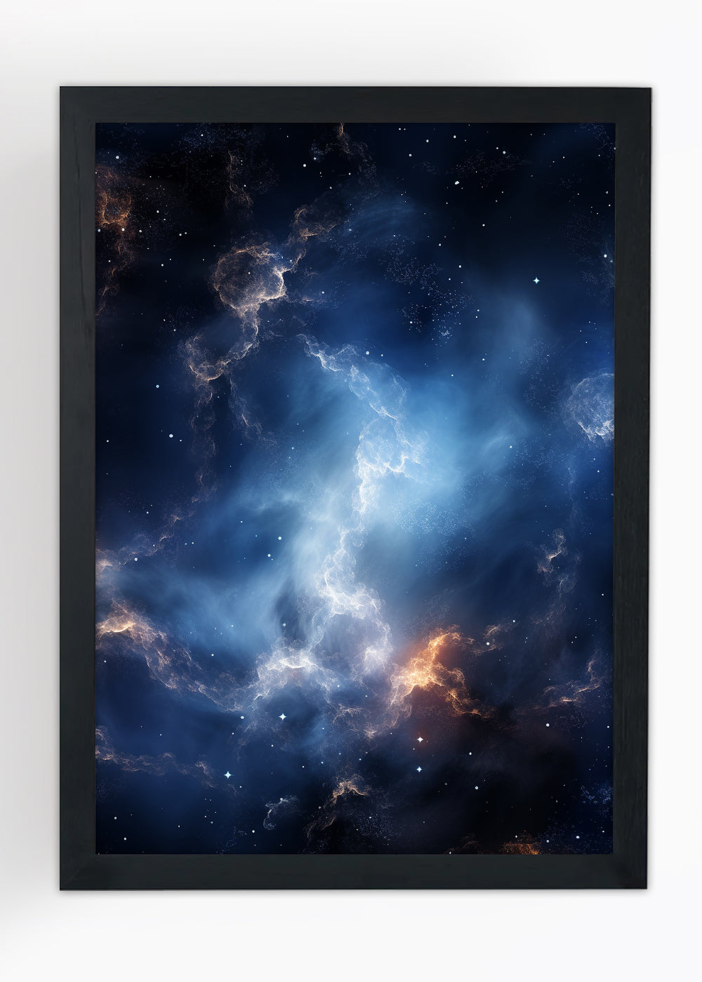 Quadro Decorativo Galaxia abstrata - Com vidro