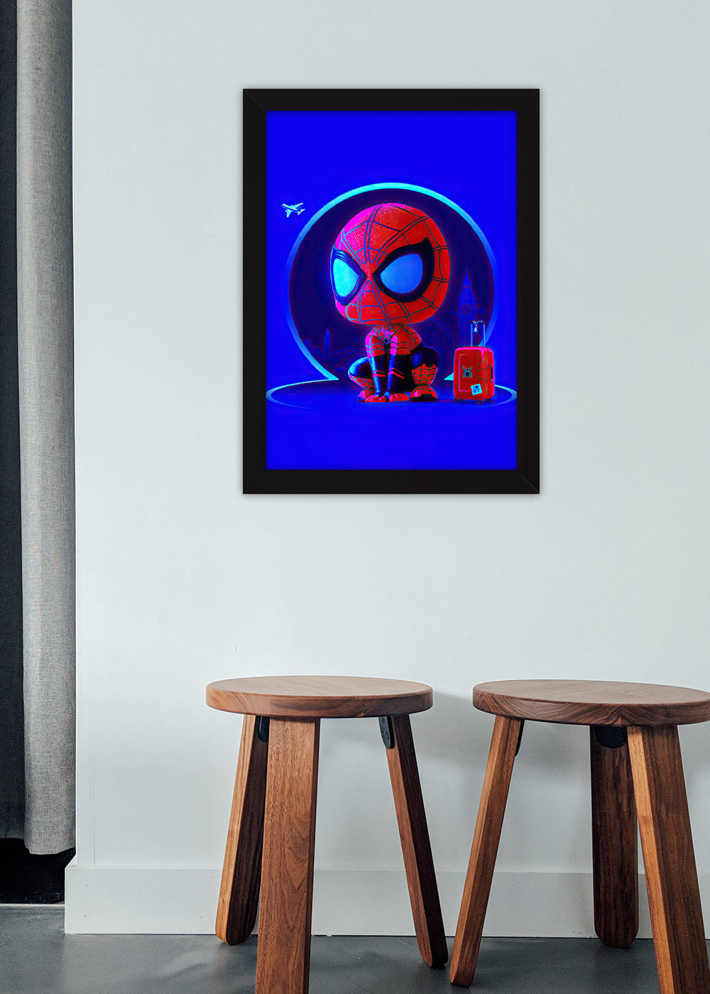 Quadro Homem Aranha Baby - Marvel - Com vidro