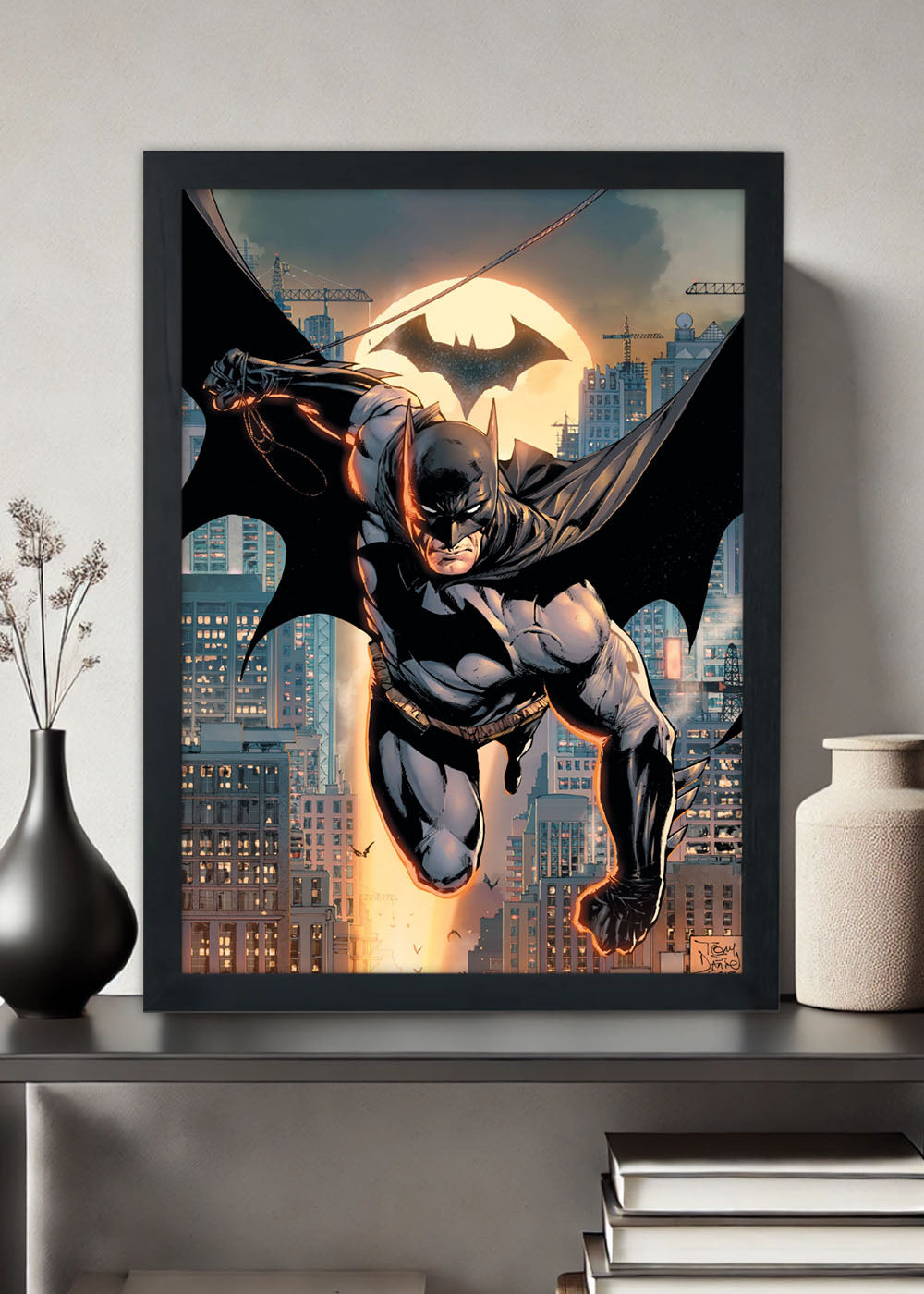 Quadro Decorativo Heroi DC - Batman - Com vidro