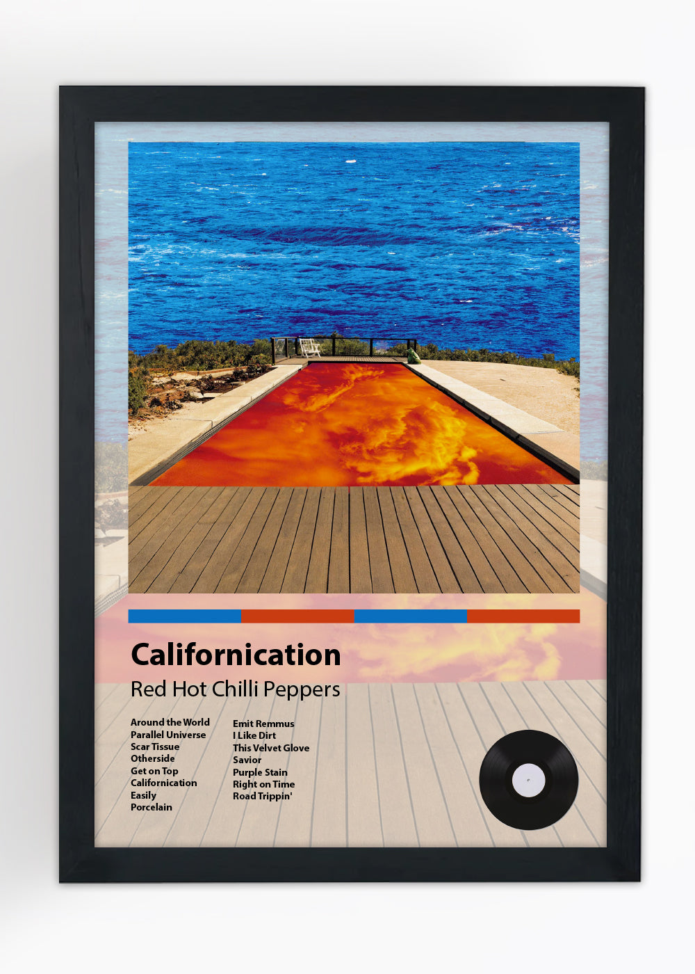 Quadro Californication - Red Hot Chili Peppers - Com vidro