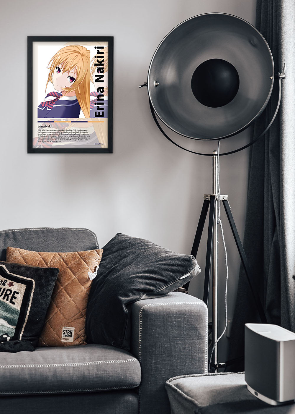 Quadro Erina Nakiri Food Wars! Shokugeki no Soma - Com vidro