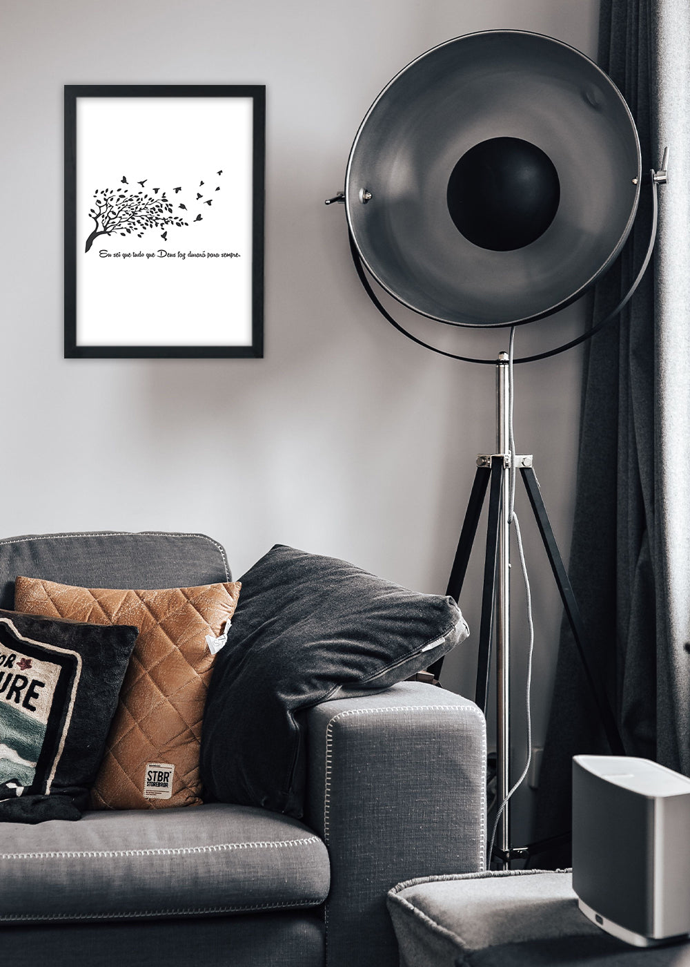 Quadro Decorativo Duração de deus - Com vidro