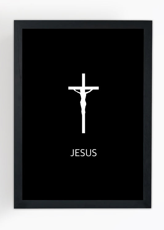 Quadro Cruz de Jesus - Com vidro