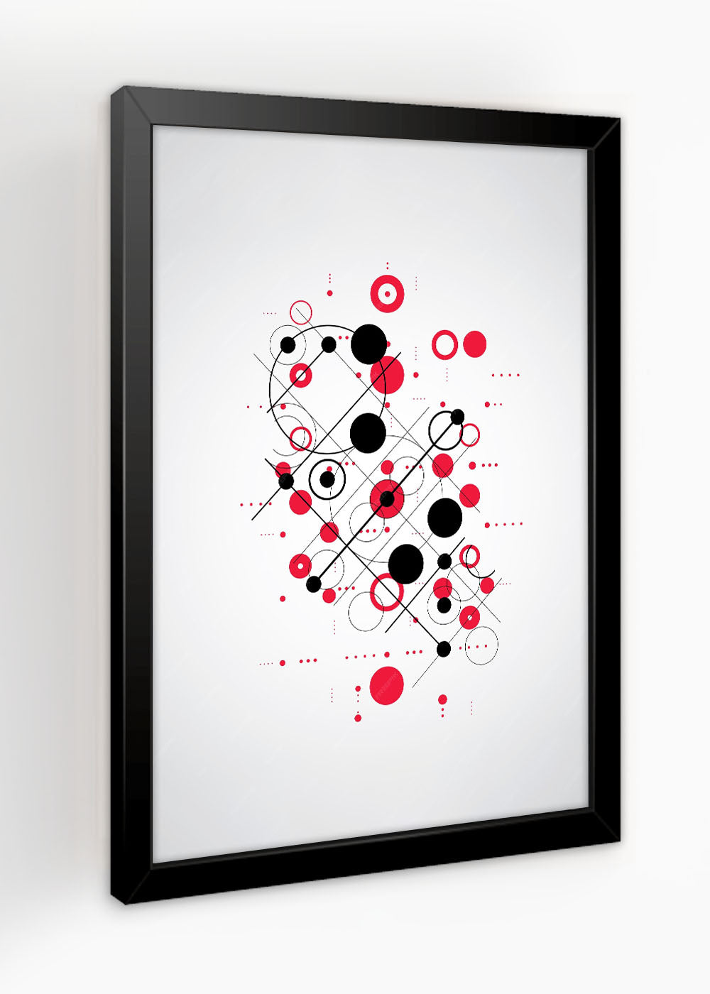 Quadro Decorativo Abstrato - Com vidro