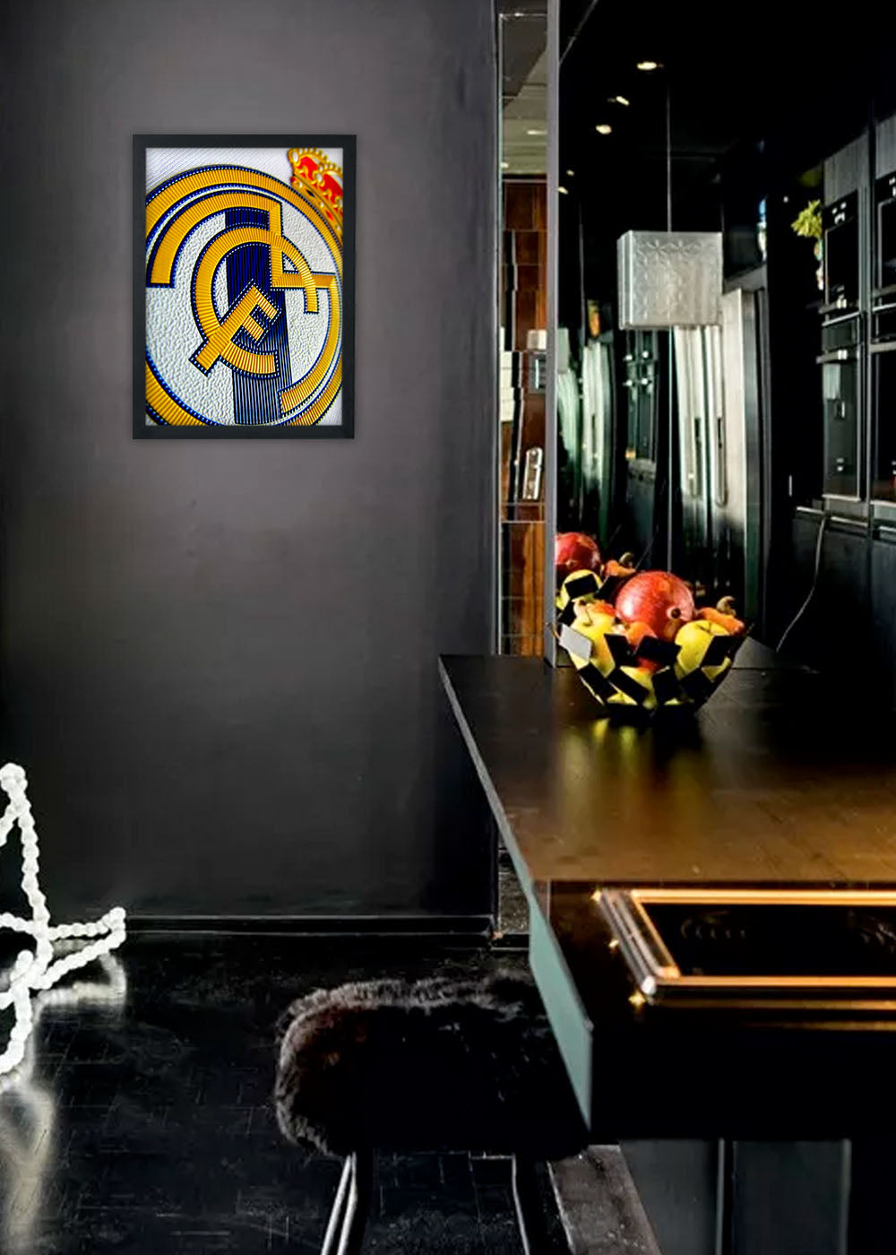 Quadro Logo do Real Madrid - Com vidro
