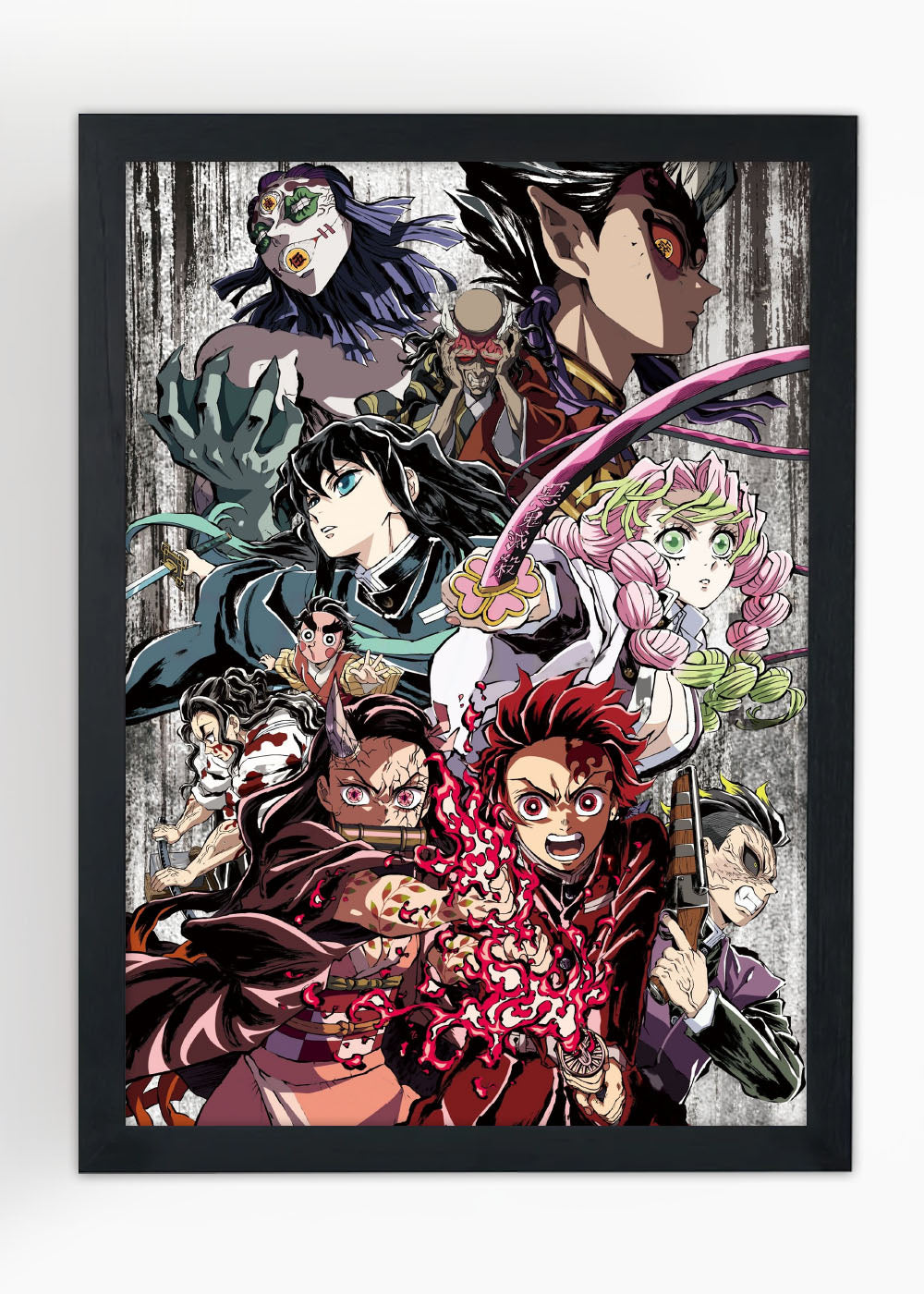 Quadro Decorativo Demon Slayer Kimetsu no Yaiba - Com Vidro